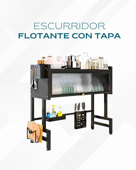 ESCURRIDOR FLOTANTE CON TAPA